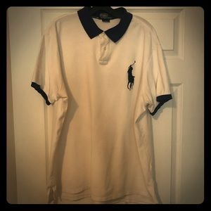 Men’s Ralph Lauren Polo (white/navy) Size XXL